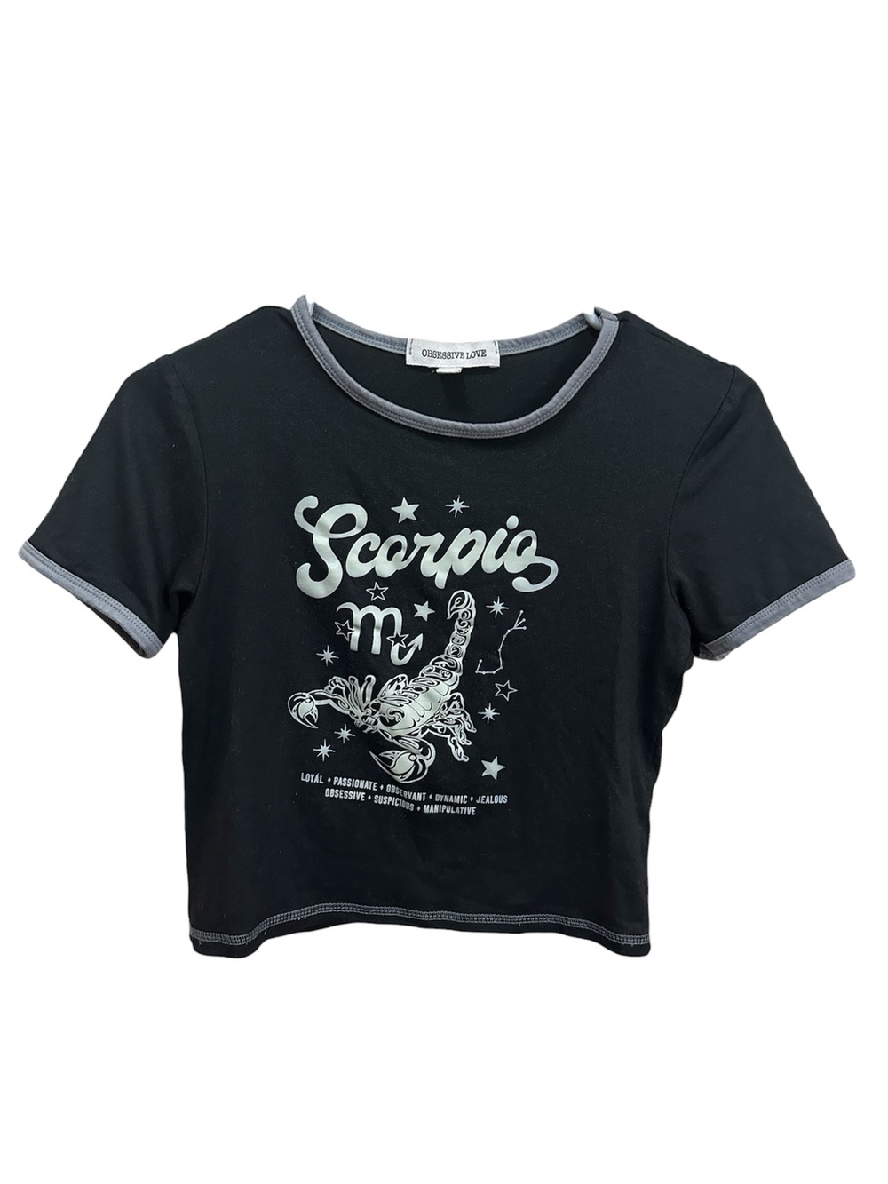 Obsessive Love Scorpio Cropped Tee Small